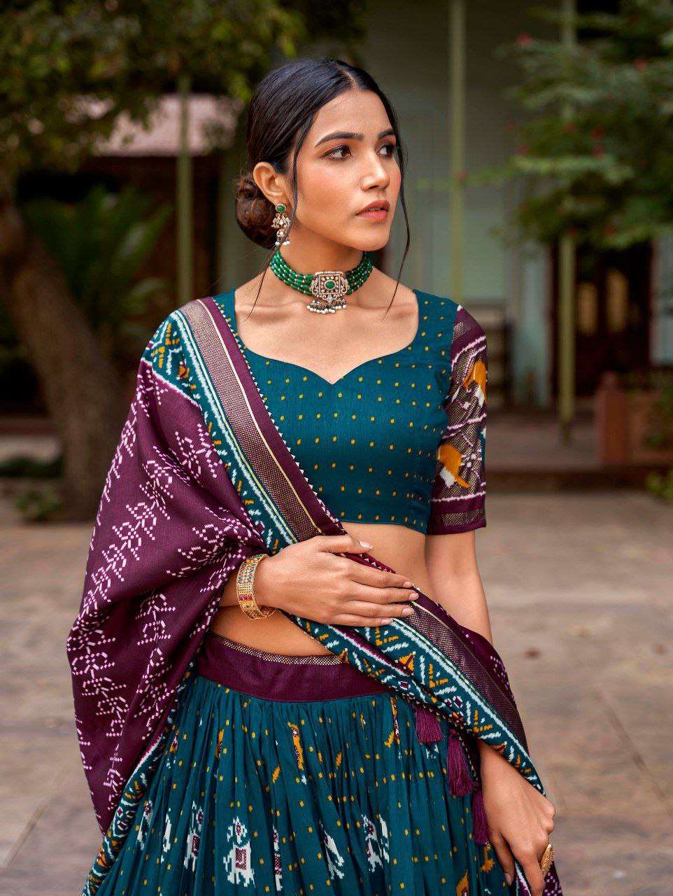 Women's Traditional Printed Lehenga Choli Set with Bandhani Dupatta ? Festive & Navratri Wear - Image 5
